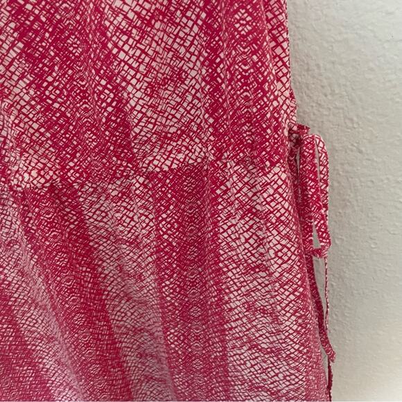 Pink Flowy Mini Dress Sundress Size Medium - Picture 4 of 8